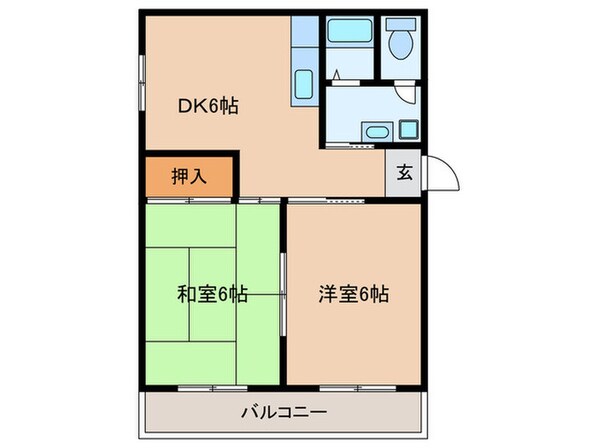 コスモス２１ パートⅠの物件間取画像